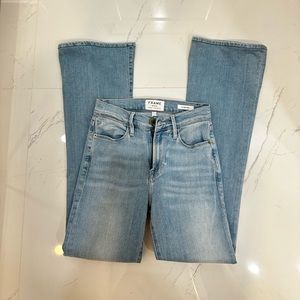 Frame Denim Light Blue Flare & Wide Leg Jeans